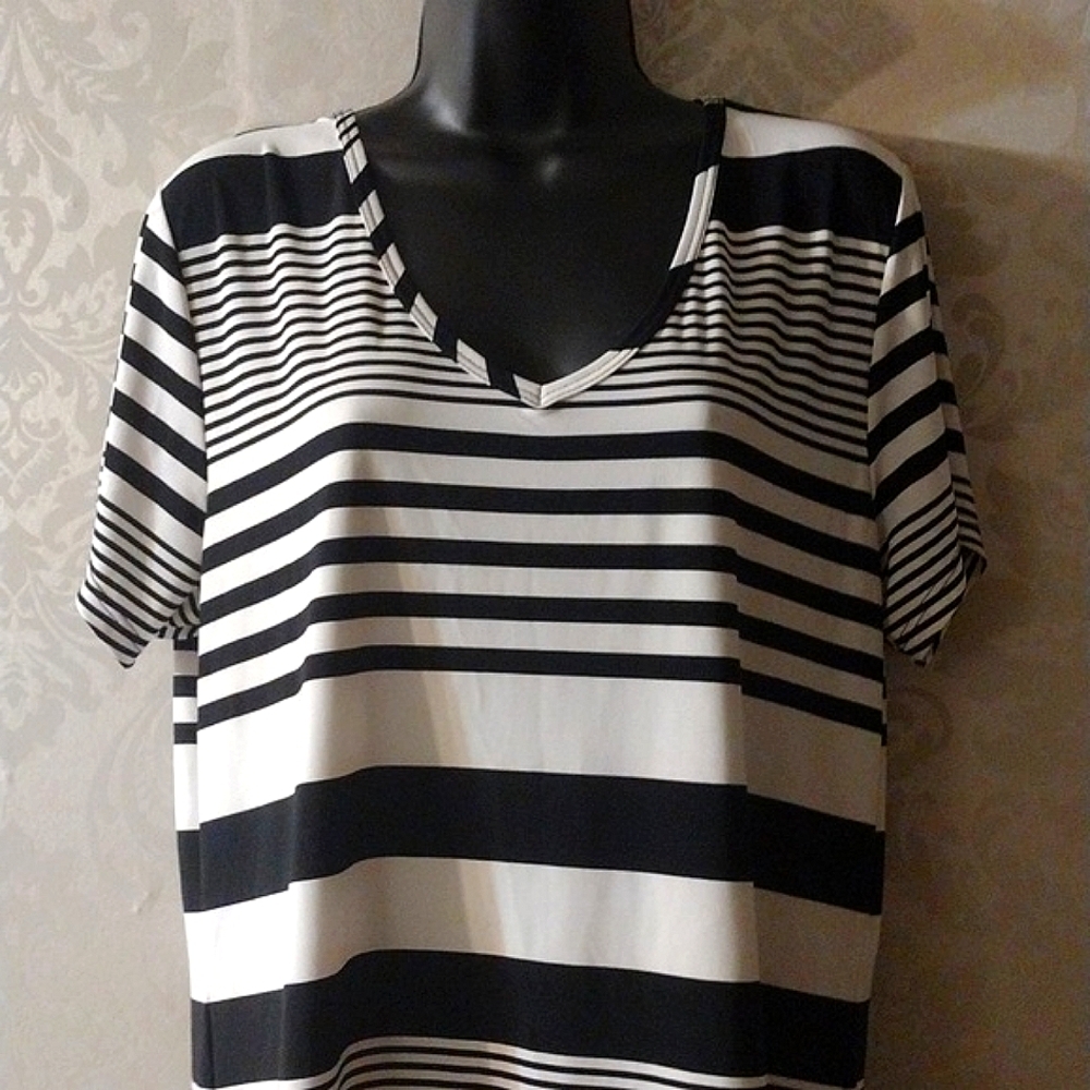 Alex Marie Striped Top XL